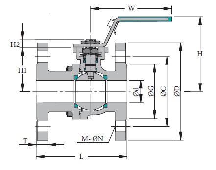 Stainless & Carbon Steel Valve 2F4DMPN16-40