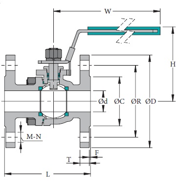 Stainless & Carbon Steel Valve 2F4PN40