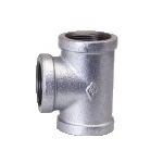 Galvanized & Black Malleable Iron Pipe Fittings Equal Tee