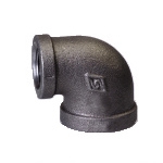 Galvanized & Black Malleable Iron Pipe Fittings 90 Deg Elbow